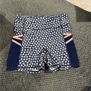 Fabletics Navy Blue Floral Women's Shorts